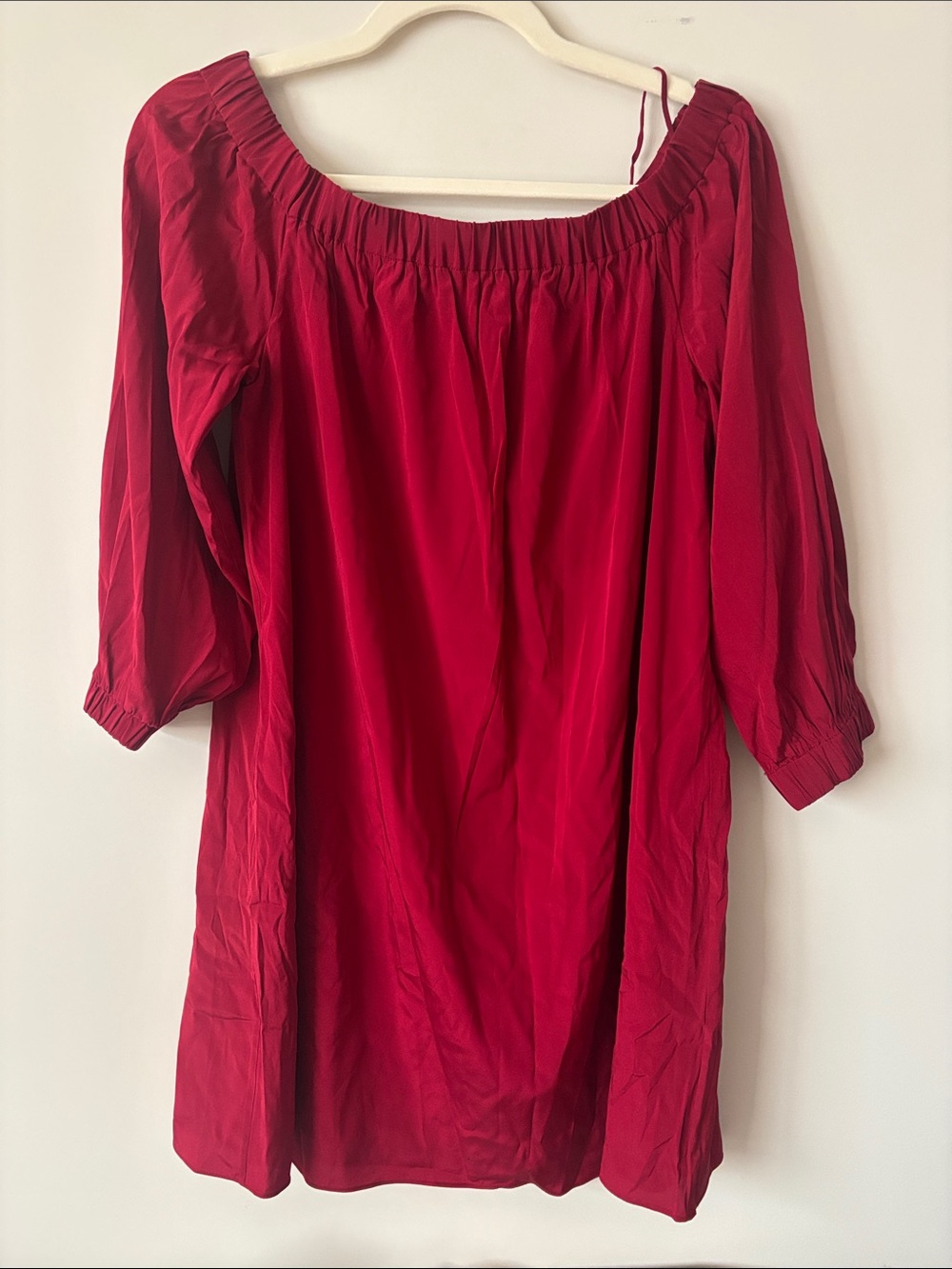 Alice + Olivia Crimson Off-Shoulder Tunic